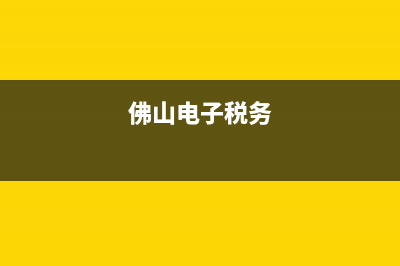 佛山国税电子税务局 (佛山电子税务)