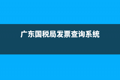 广东国税局发票查询平台 (广东国税局发票查询系统)