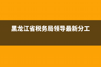 黑龙江税务局先进人物(黑龙江税务局先进人物事迹) (黑龙江省税务局领导最新分工)