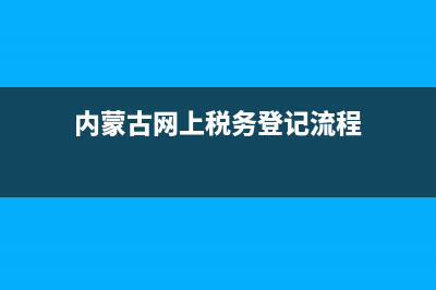 内蒙古网上税务(内蒙古网上税务申报) (内蒙古网上税务登记流程)