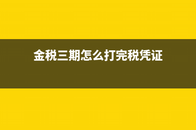 如何使用金税三期个税系统申报个人所得税？ (金税三期怎么打完税凭证)