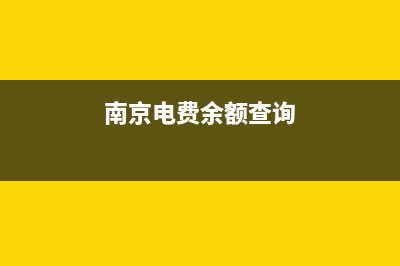 南京电费怎么查询明细？ (南京电费余额查询)
