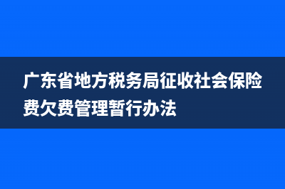 广东省地方税务局冠名发票(广东省国家税务局发票) (广东省地方税务局征收社会保险费欠费管理暂行办法)