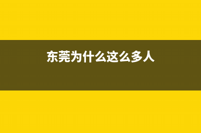东莞为什么弄莞e申报？ (东莞为什么这么多人)