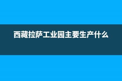 西藏拉萨工业园区税收优惠政策？ (西藏拉萨工业园主要生产什么)