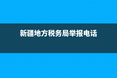 新疆地方税务局申报(新疆税务申报流程) (新疆地方税务局举报电话)