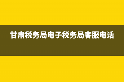 甘肃税务局电子税务申报步骤？ (甘肃税务局电子税务局客服电话)
