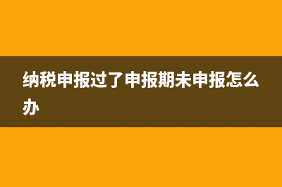 纳税申报期过了怎么办？ (纳税申报过了申报期未申报怎么办)