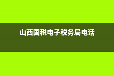 山西国税电子税务局客户端(山西国税电子税务局客户端官网) (山西国税电子税务局电话)