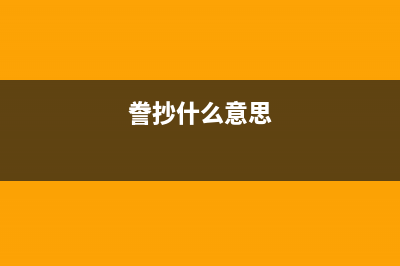 誊抄本是什么意思？ (誊抄什么意思)