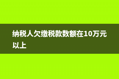 纳税人欠缴税款拒不缴纳如何处理？ (纳税人欠缴税款数额在10万元以上)