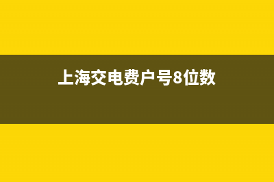 上海交电费的户号怎么查询？ (上海交电费户号8位数)