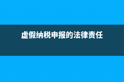 虚假纳税申报的处罚标准？ (虚假纳税申报的法律责任)
