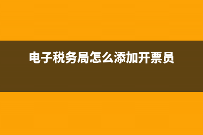 电子税务局怎么季度申报？ (电子税务局怎么添加开票员)