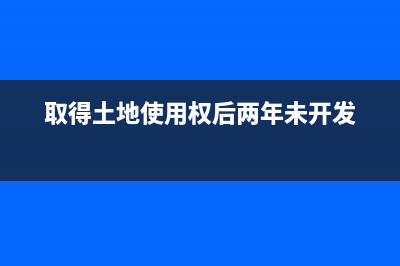 取得土地使用权的原价包括哪些？ (取得土地使用权后两年未开发)