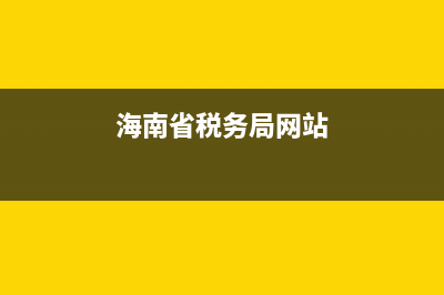 海南省税务查询(海南税务网) (海南省税务局网站)