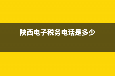 陕西电子税务电话号码(陕西电子税务局客服) (陕西电子税务电话是多少)