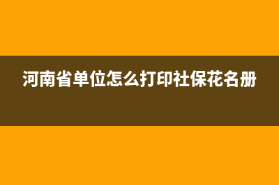 河南省单位怎么登录电子税务局？ (河南省单位怎么打印社保花名册)