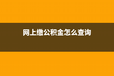 网上缴公积金怎么缴款？ (网上缴公积金怎么查询)