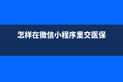 怎样在微信小程序里下载珠海乘车码？ (怎样在微信小程序里交医保)