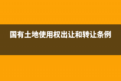 国有土地使用权出让支出有哪些？ (国有土地使用权出让和转让条例)