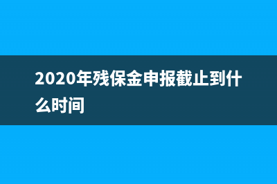 2021残保金审核规定？ (2020年残保金申报截止到什么时间)