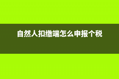 自然人扣缴端怎么更正申报？ (自然人扣缴端怎么申报个税)
