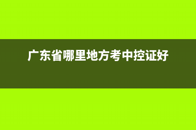 广东省哪里的地税好(广东税收排名全国第一) (广东省哪里地方考中控证好)