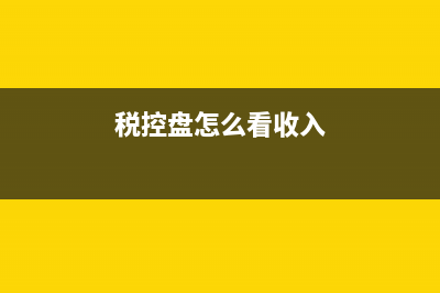 如何在税控盘看发票限额是多少？ (税控盘怎么看收入)