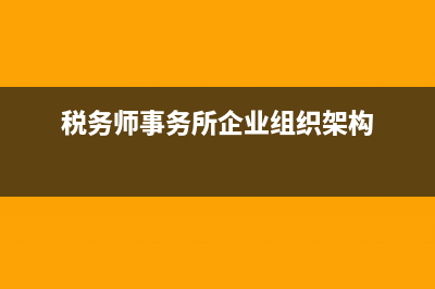 税务师事务所企业性质(税务师事务所企业性质怎么填) (税务师事务所企业组织架构)