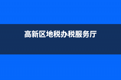 高新区地税局大厅(高新区地税税务局地址) (高新区地税办税服务厅)