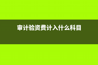财务审计、验资费应计入什么科目（注明二级明 (审计验资费计入什么科目)