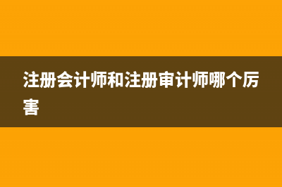 注册会计师和注册税务师哪个好考，哪个吃香？ (注册会计师和注册审计师哪个厉害)