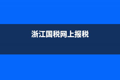浙江国税网上报税平台(浙江国税官网查询系统) (浙江国税网上报税)