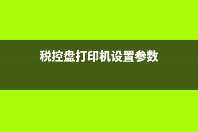 税控盘打印机设置参数？ (税控盘打印机设置参数)