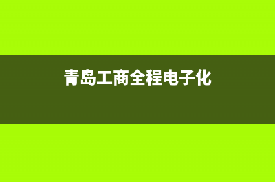 青岛工商全程电子化APP使用指南？ (青岛工商全程电子化)