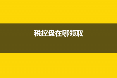 税控盘怎么领取？ (税控盘在哪领取)