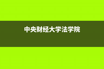 中央财经大学法学院教授副教授有哪些？ (中央财经大学法学院)