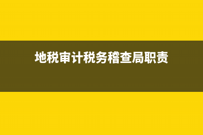 地税审计税务稽查怎么审(地税审计税务稽查怎么审查) (地税审计税务稽查局职责)
