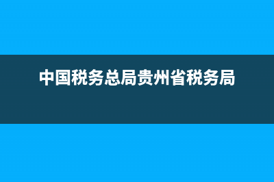 贵州省地税网(贵州地税网上申报大厅) (中国税务总局贵州省税务局)