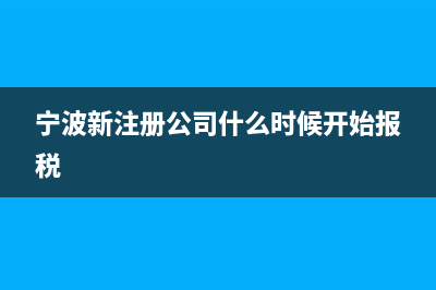 宁波新注册的公司如果半年都没业务没盈利要交税吗,交多少,分别交哪些税? (宁波新注册公司什么时候开始报税)