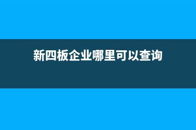 新四板企业的审计报告是什么意思 (新四板企业哪里可以查询)