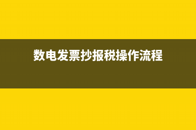 抄报税操作流程 (数电发票抄报税操作流程)