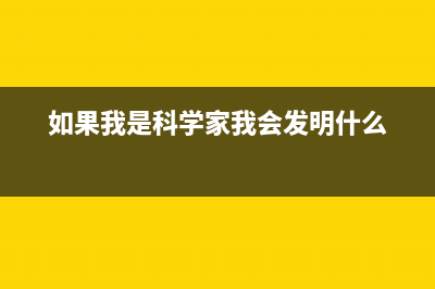 如果我是科技公司，开什么样的发票？ (如果我是科学家我会发明什么)